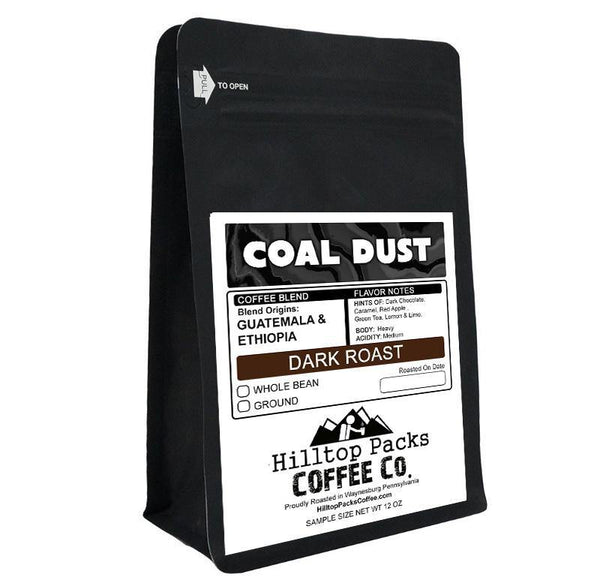 Coal Dust - Dark Roast - Hilltop Packs Coffee LLC
