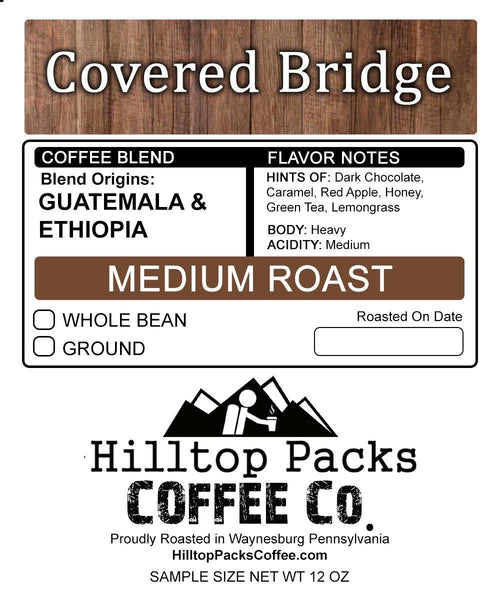 Covered Bridge - Medium Roast - Hilltop Packs Coffee LLC