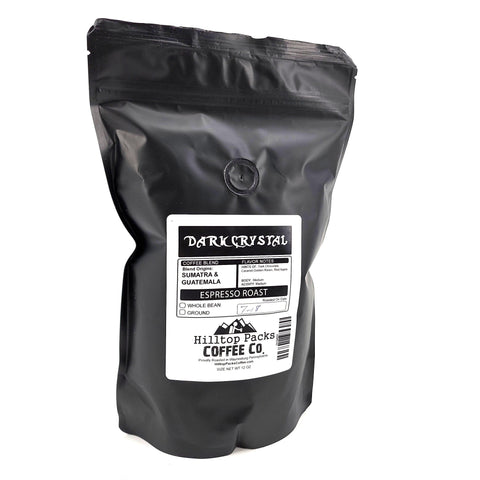 Dark Crystals - Espresso Roast - Hilltop Packs Coffee LLC