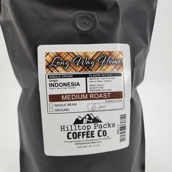 Long Way Home - Medium Roast - Hilltop Packs Coffee LLC