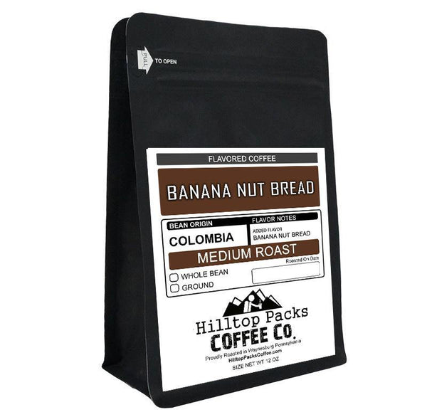 Banana Nut Bread - Flavored Coffee - Hilltop Packs Coffee LLC