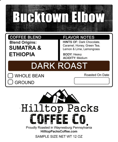 Bucktown Elbow - Dark Roast - Hilltop Packs Coffee LLC